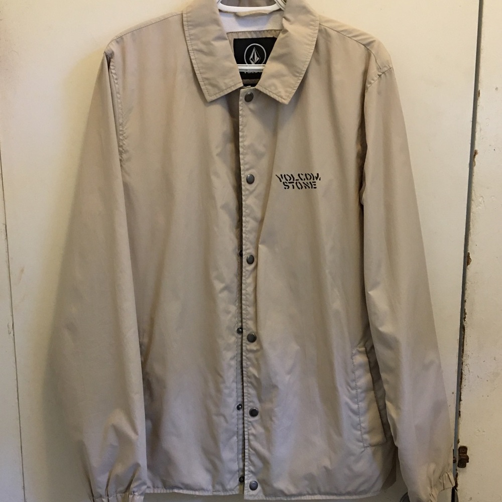 Beige Volcom Stone Windbreaker
